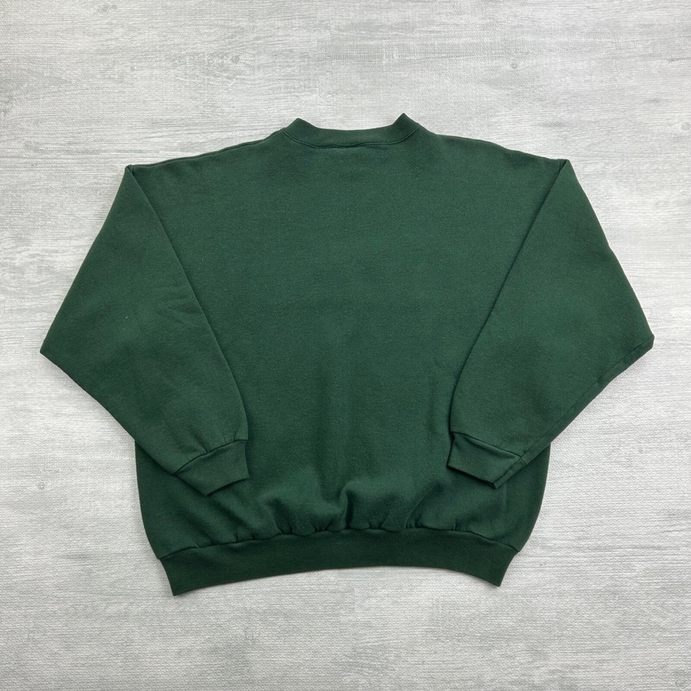 Vintage 90s Oklahoma Sweatshirt Size XL Green‎ Flower Crewneck - Picture 4 of 5